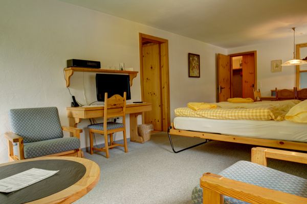 Chesa Munteratsch 2-Zimmmerwohnung 205 Typ E Silvaplana - Living room