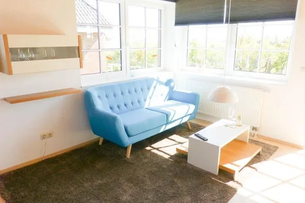 Gartenblick aus der Ferienwohnung At Nuurdlacht in Nebel auf Amrum Haus Nordlicht Ferienwohnung *At Nuurdlacht*