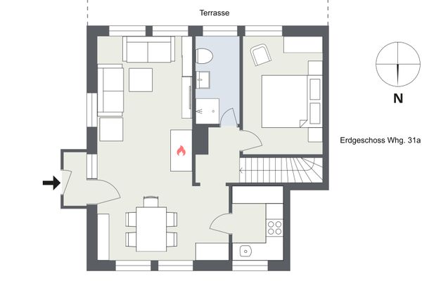 Friesenhof Whg. 31 Amrum - Grundriss