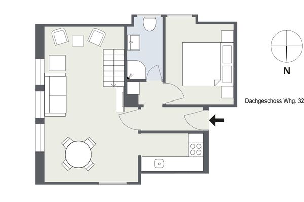 Friesenhof Whg. 32 Amrum - Grundriss