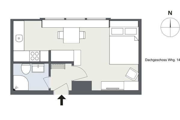 Friesenhof Whg. 14F Amrum - Grundriss