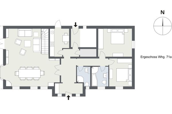Hark Olufs Whg. 71A Amrum - Grundriss