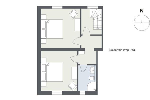 Hark Olufs Whg. 71A Amrum - Grundriss