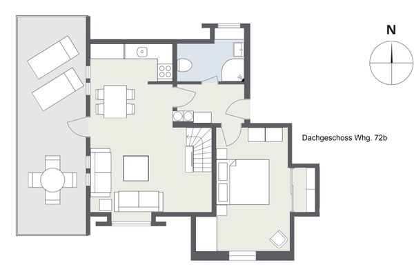 Hark Olufs Whg. 72 Amrum - Grundriss
