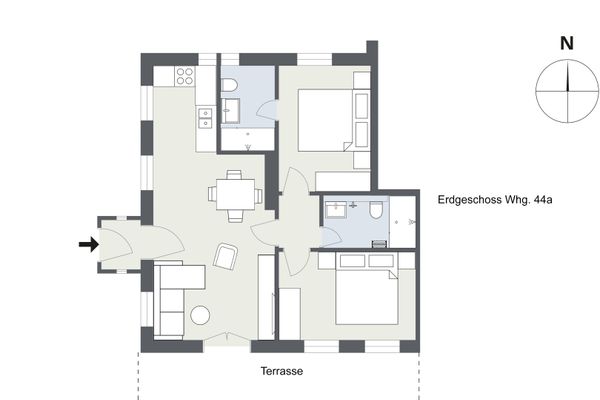 Nis Randers Whg. 44 Amrum - Grundriss