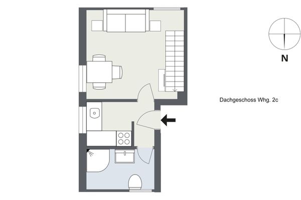Witjhüs Whg. 2 Amrum - Grundriss