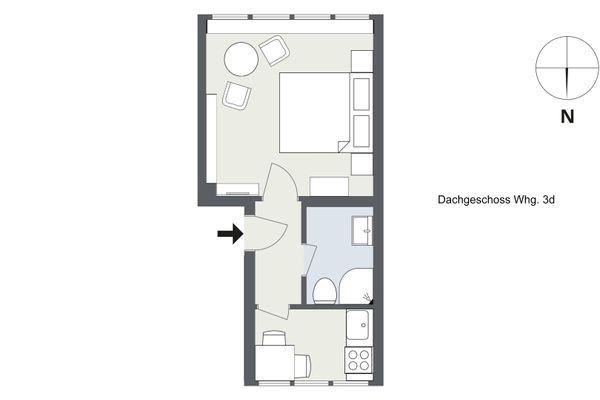 Witjhüs Whg. 3 Amrum - Grundriss