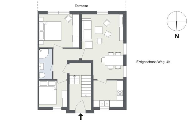 Witjhüs Whg. 4 Amrum - Grundriss