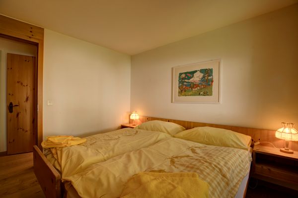 Chesa Munteratsch 2-Zimmerwohnung 101 Typ E Silvaplana - Bedroom