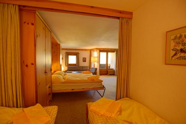 Chesa Munteratsch 1 1/2-Zimmerwohnung 204 Typ D Silvaplana - Living room