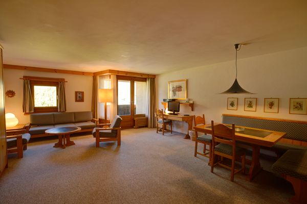 Chesa Munteratsch 1 1/2-Zimmerwohnung 204 Typ D Silvaplana - Living room