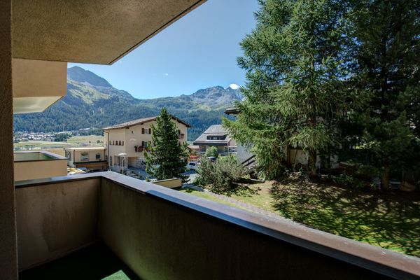 Chesa Munteratsch 1-Zimmerwohnung 206 Typ B Silvaplana - Balcony