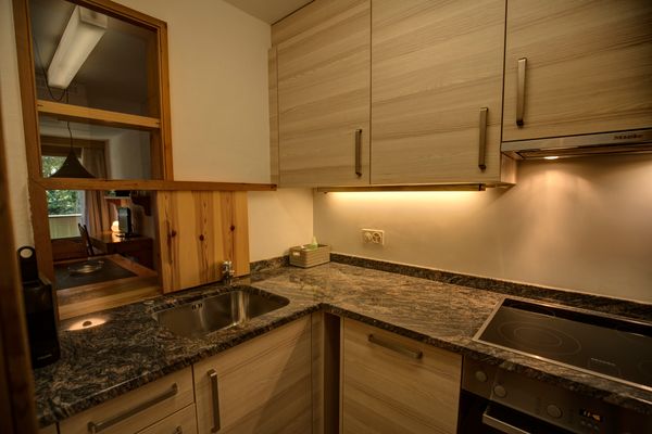 Chesa Munteratsch 1-Zimmerwohnung 206 Typ B Silvaplana - Kitchen