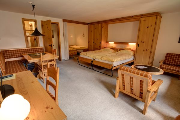 Chesa Munteratsch 1 1/2-Zimmerwohnung 509 Typ D Silvaplana - Living room