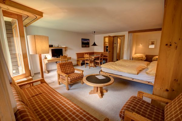 Chesa Munteratsch 1 1/2-Zimmerwohnung 509 Typ D Silvaplana - Living room