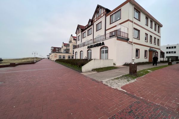 Haus Alexandra Ferienwohnung 8 Dat Büdche Wangerooge - Fassade / Eingang