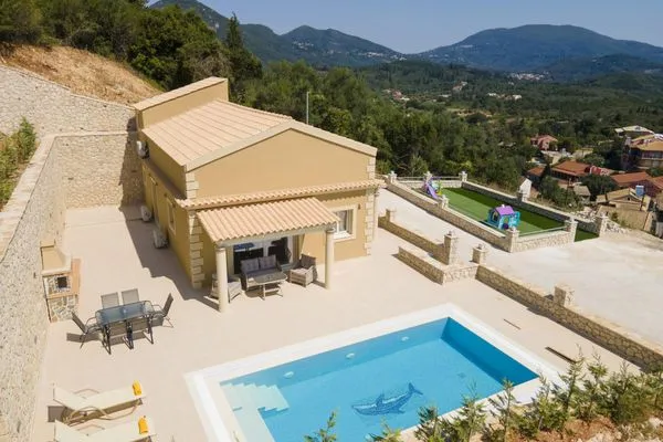 Bird's eye view  Villa Korfiatissa