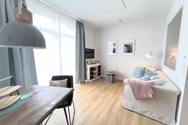 Haus Alexandra Ferienwohnung 8 Dat Büdche Wangerooge - Die Sitzecke. Mit Liebe gestaltert.