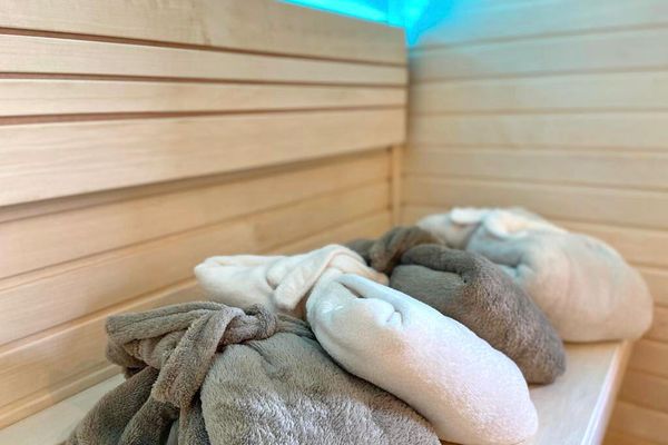 Dünenhaus Ferienwohnung - De Düün Sess Wangerooge - Die Sauna.