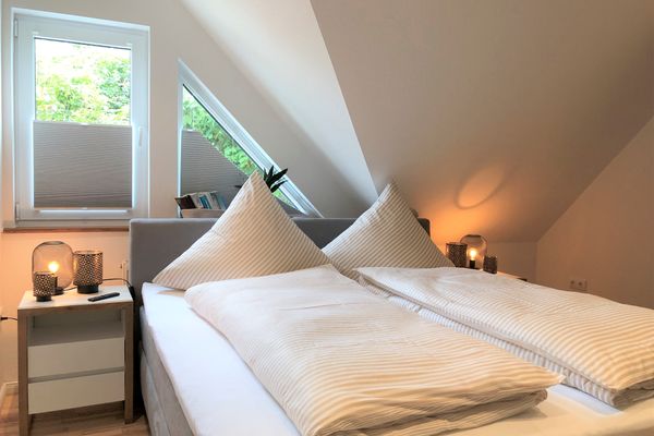 Dünenhaus Ferienwohnung - De Düün Sess Wangerooge - Da möchte man doch garnicht aufstehen.