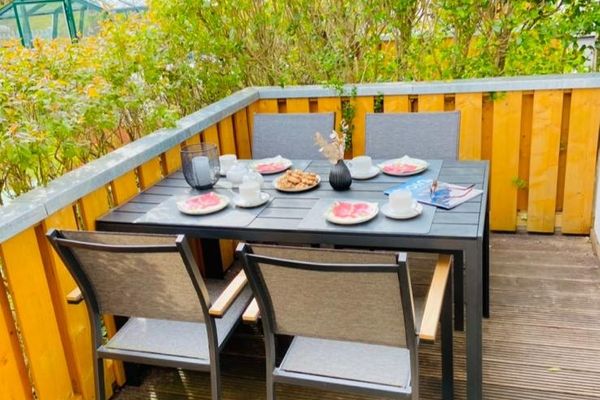 Dünenhaus Ferienwohnung - De Düün Dree Wangerooge - Frühstück in der Sonne? Ja!