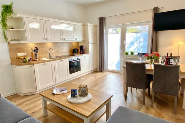 Dünenhaus Ferienwohnung - De Düün Veer Wangerooge - Wohnzimmer
