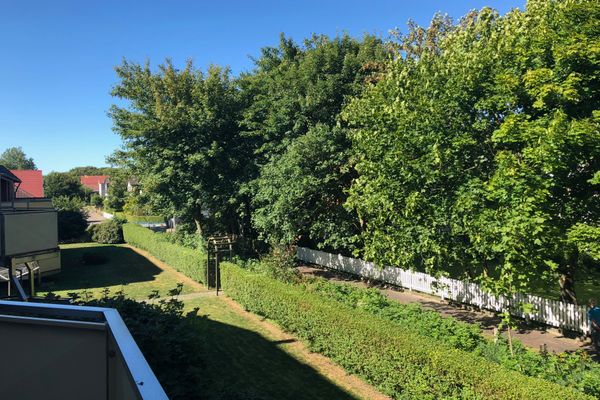  Ferienwohnung am Damenpfad Wangerooge - Blick vom Balkon.