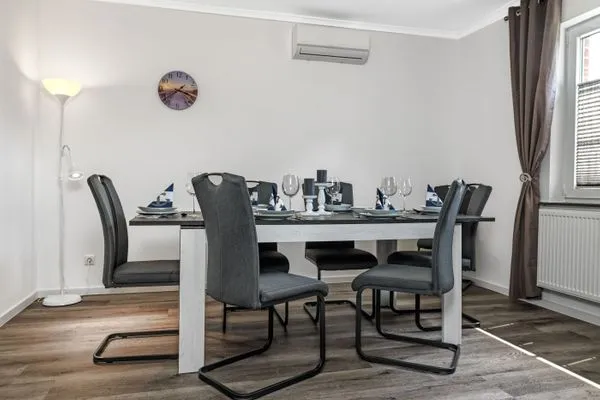 Wohnzimmer Ferienanlage Pfeiffer Haus Strandrose