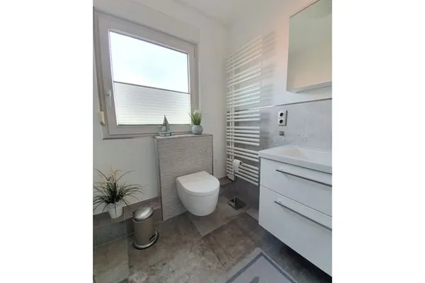 Badezimmer mit Dusche Zur Hanse Wohnung 1.4