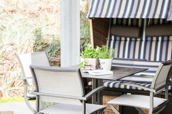  Ferienwohnung Dünennest Wangerooge - Terrasse