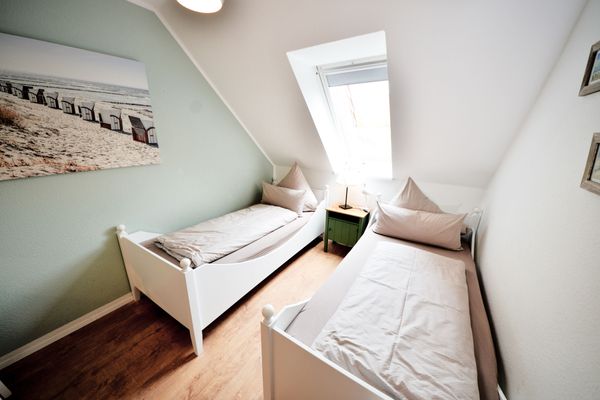  Haus Blümlein Wangerooge Wangerooge - Dieses Schlafzimmer unter dem Dach ist Urgemütlich.