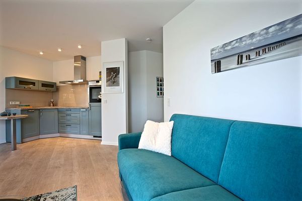 Bootshaus I Ferienwohnung Dünenperle Wangerooge - Bitte Platzt zu nehmen.