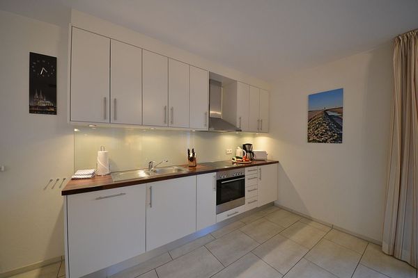 Villa Verdi Ferienwohnung 2 Wangerooge - Eine Qualitätsküche, die nichts vermissen lässt.