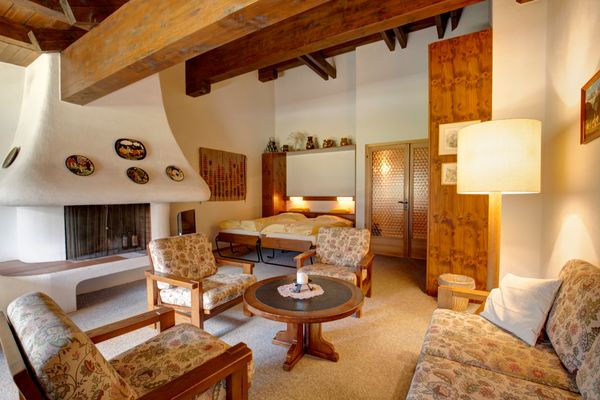 Chesa Munteratsch 2-Zimmerwohnung 302 Typ E Silvaplana - Soggiorno