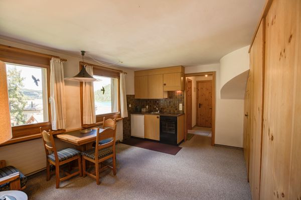 Chesa Munteratsch 1-Zimmerwohnung 511 Typ A Silvaplana - Living room