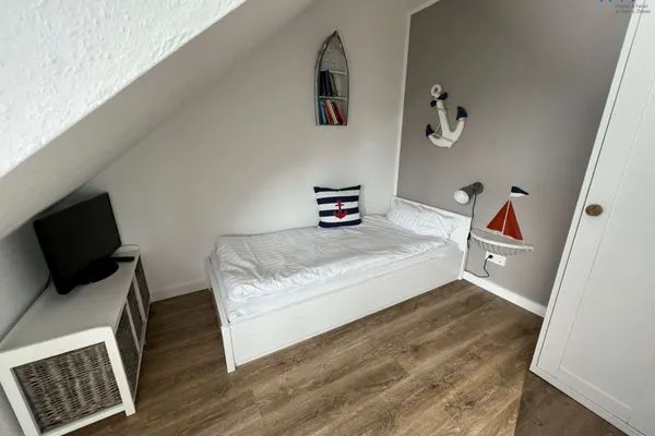 Schlafzimmer Residenz am Rosengarten Ferienwohnung große Atempause