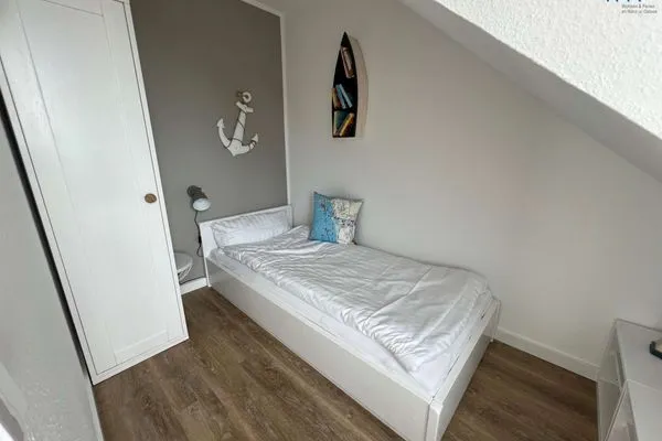 Schlafzimmer Residenz am Rosengarten Ferienwohnung große Atempause