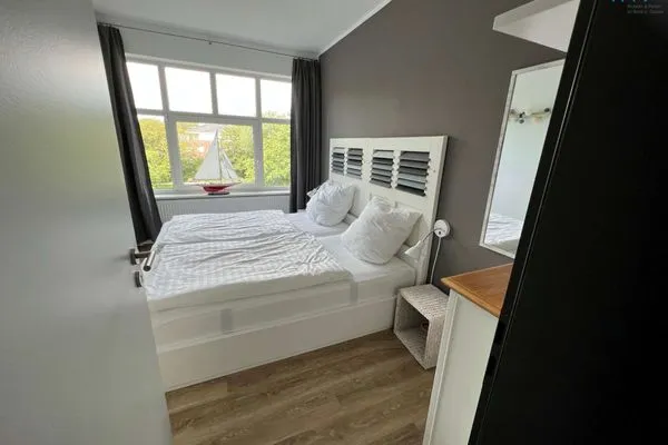 Schlafzimmer Residenz am Rosengarten Ferienwohnung große Atempause