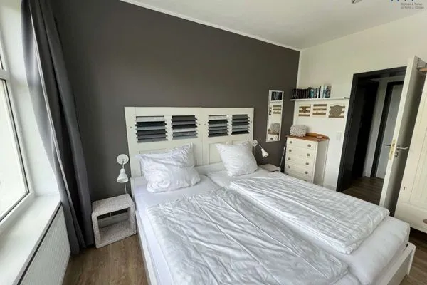 Schlafzimmer Residenz am Rosengarten Ferienwohnung große Atempause