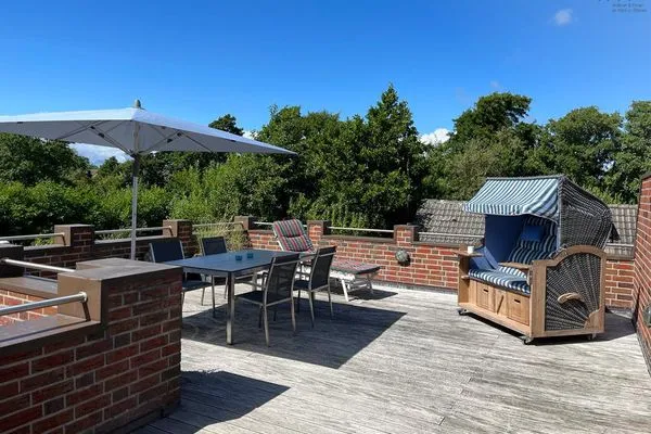 Balkon Haus Greune-Stee 49 Ferienwohnung Südstrandkrabbe