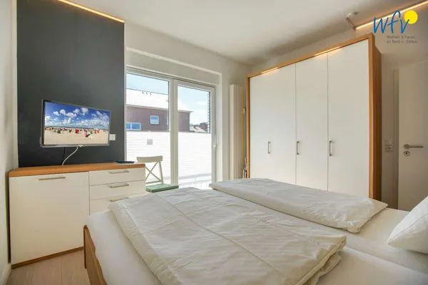 Schlafzimmer Haus am Westkaap Ferienwohnung 2