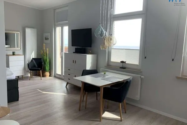 Wohnzimmer Haus Carl Stegmann Ferienwohnung "Lüttje Loft"