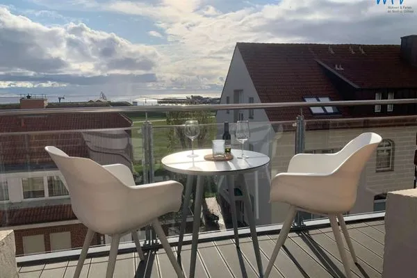 Balkon Haus Carl Stegmann Ferienwohnung "Lüttje Loft"