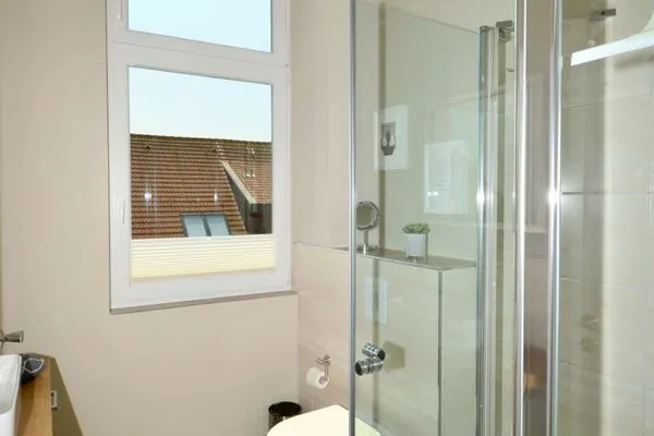 Badezimmer Haus Carl Stegmann Ferienwohnung "Lüttje Loft"