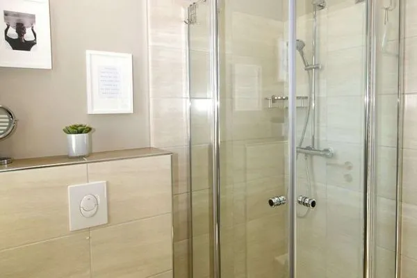 Badezimmer Haus Carl Stegmann Ferienwohnung "Lüttje Loft"