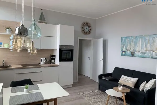 Wohnzimmer Haus Carl Stegmann Ferienwohnung "Lüttje Loft"
