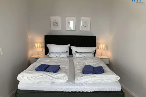 Schlafzimmer Haus Carl Stegmann Ferienwohnung "Lüttje Loft"