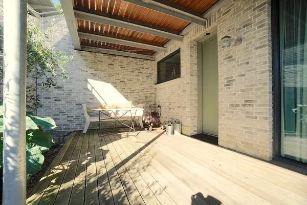 Fassade / Eingang  Helle Ferienwohnung 'Eichkamp' für zwei Personen in ruhiger Wohnlage in Eckernförde