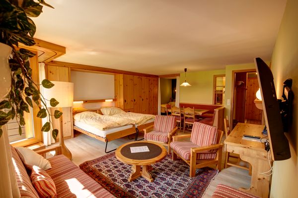 Chesa Munteratsch 2 1/2-Zimmerwohnung 202 Typ G Silvaplana - Wohnzimmer