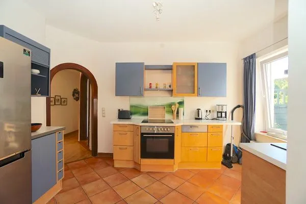 Küche / Küchenzeile  Ferienwohnung für 4 Personen am Borbyer Ufer mit zwei Sonnenterrassen